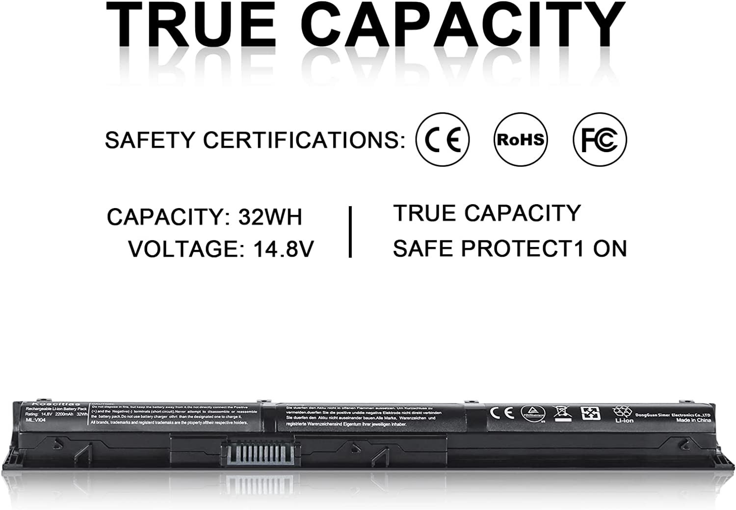 Genuine OEM VI04 Battery ProBook 455 G2 440 450 756743-001 756745-001 756744-001