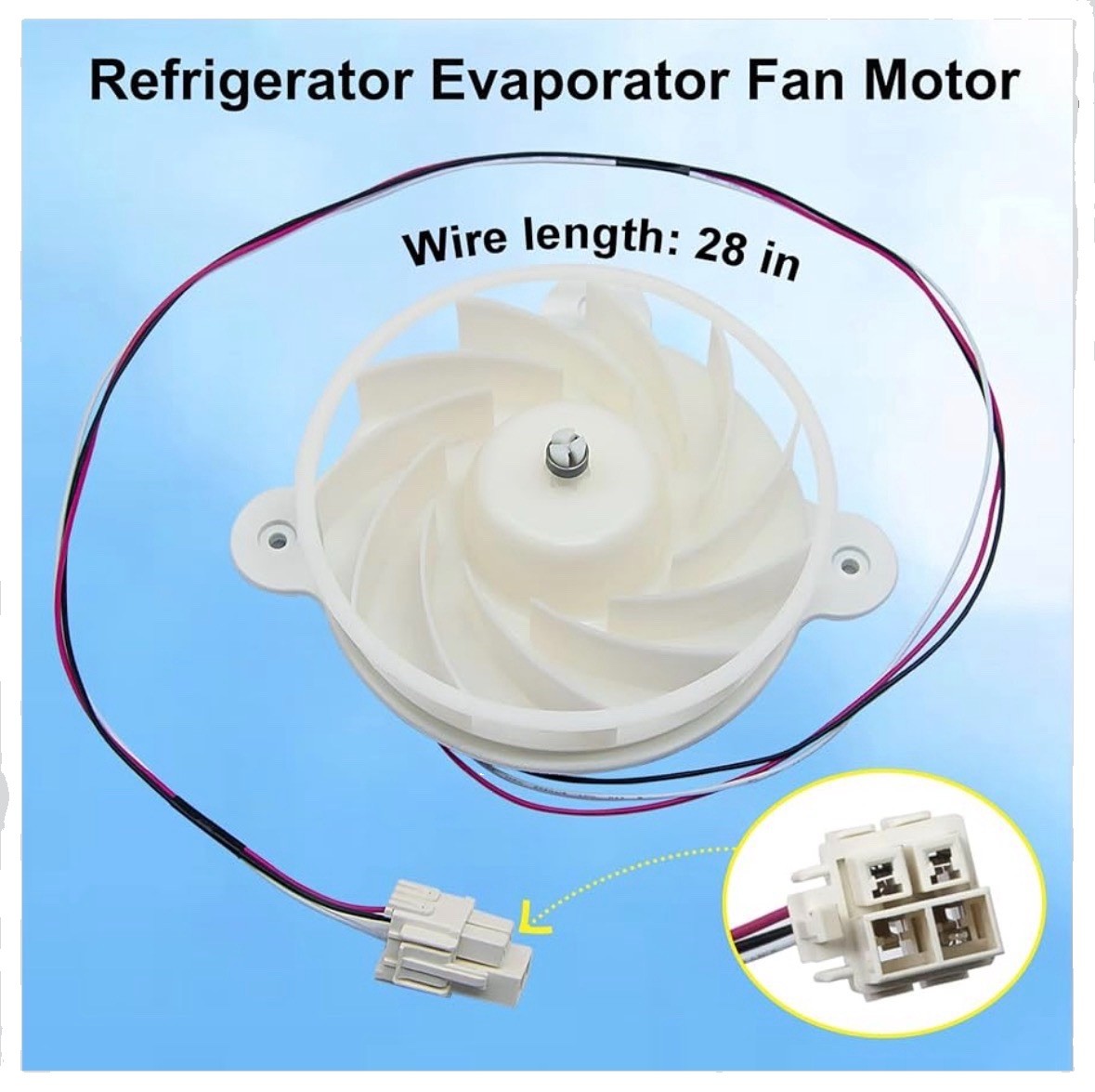 New. Samsung Evaporator Fan Motor Replacement Part  W/ 8inch Cord , #59