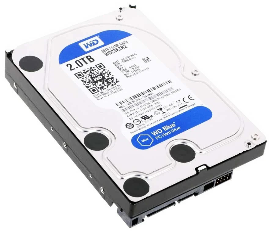 NEW  Western Digital WD20EZRZ  2TB SATA 3.5" HDD 5400RPM Blue hard drive