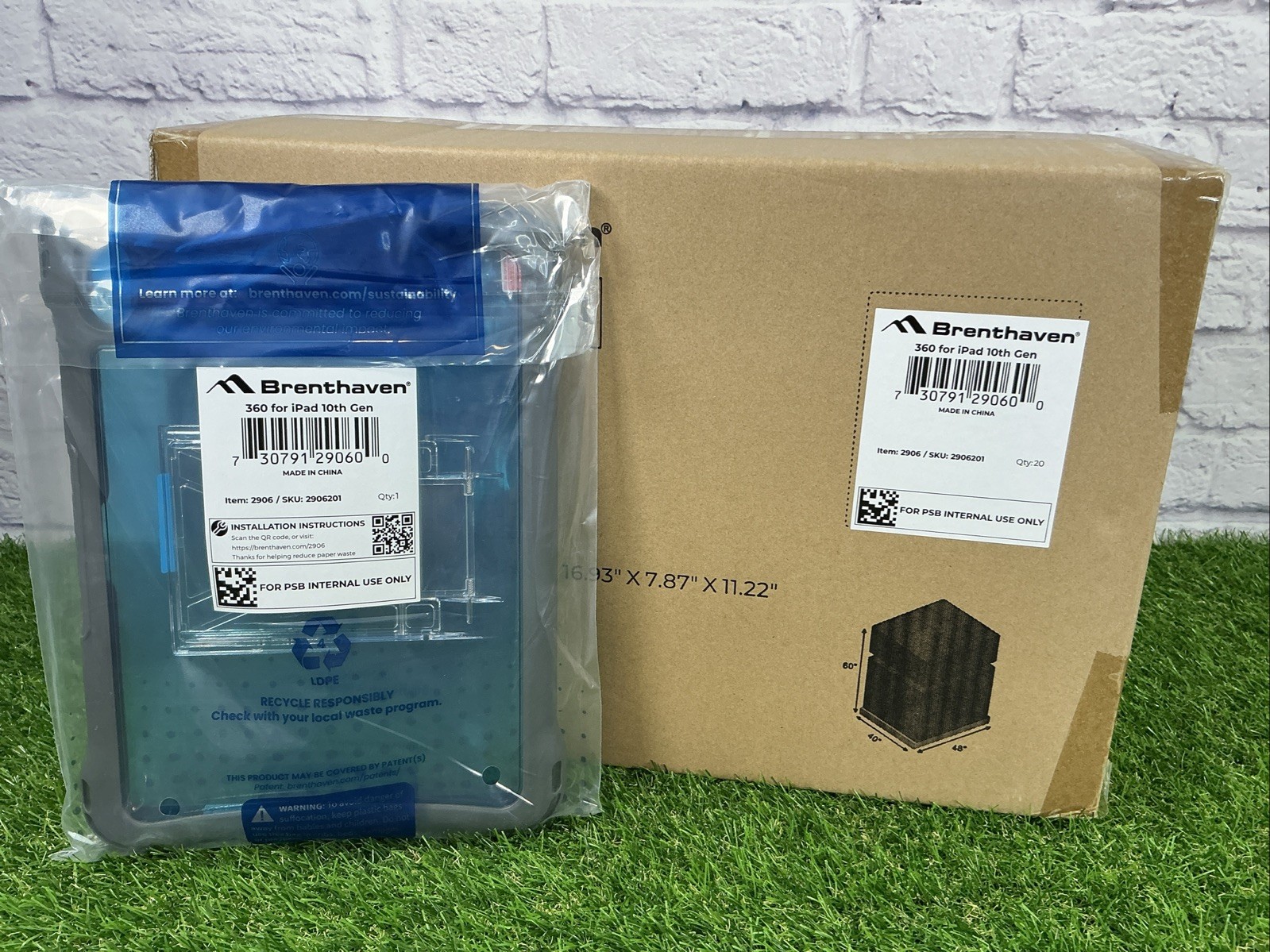 BOX OF 20 Brenthaven Edge 360 Case 10.2" iPad  Screen Protection 11th + 10th Gen