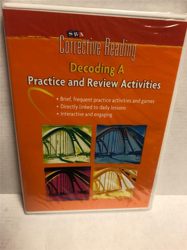 SRA Corrective Reading Decoding A Practice and Review Activities CD-Rom  NEW