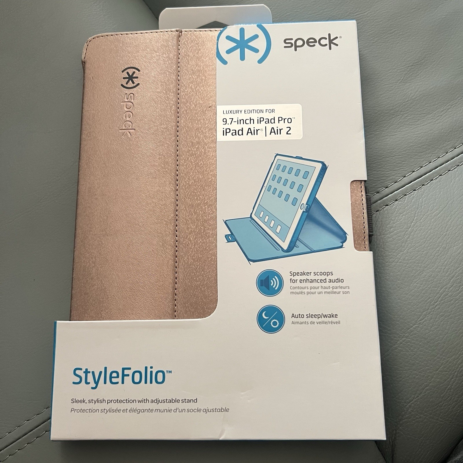 Speck StyleFolio Print Case for Apple iPad Pro 9.7 and Air 2 Pink
