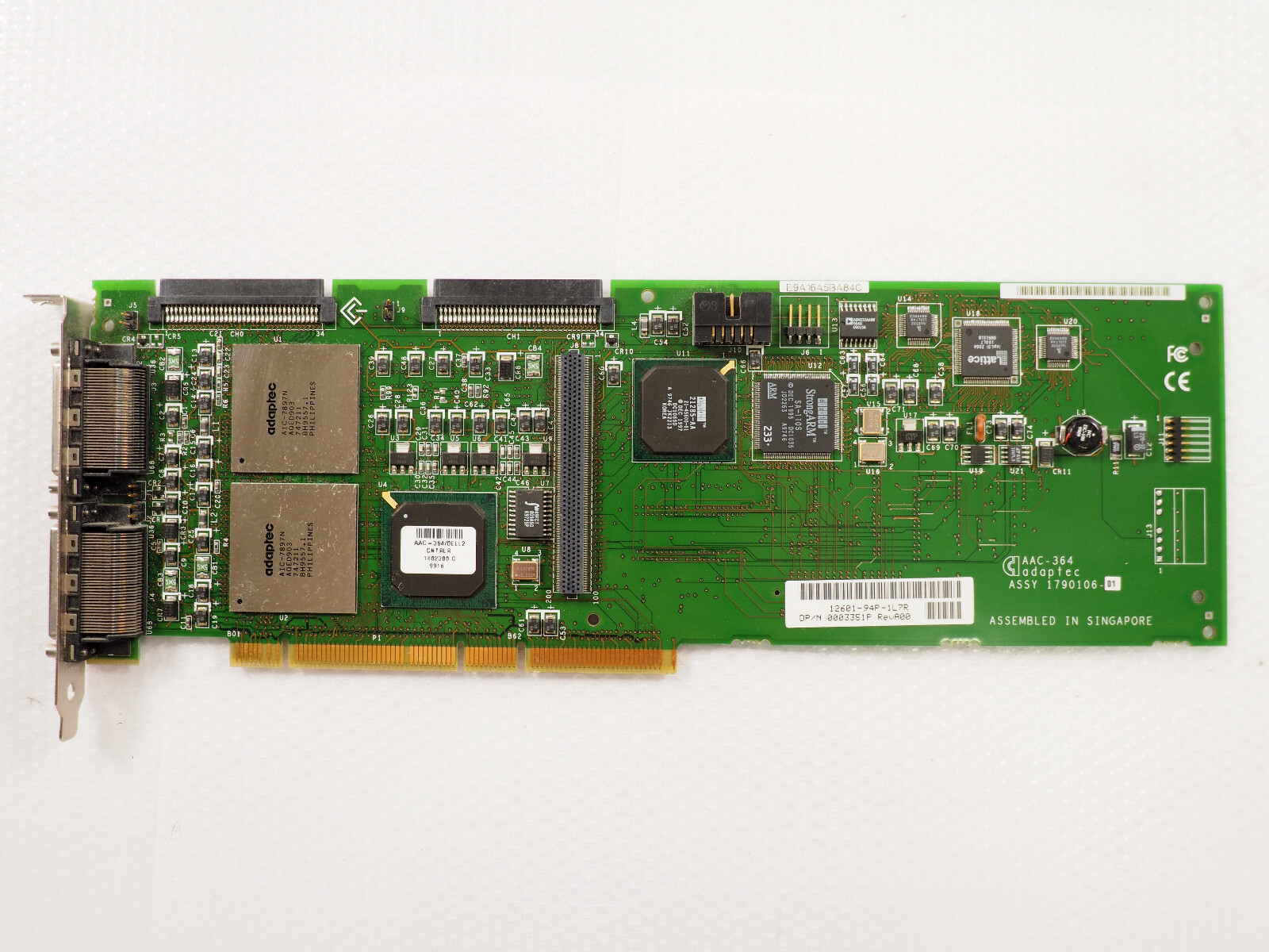 DELL 0004351P 0003351P PERC2/QC PCI SCSI Controller Card