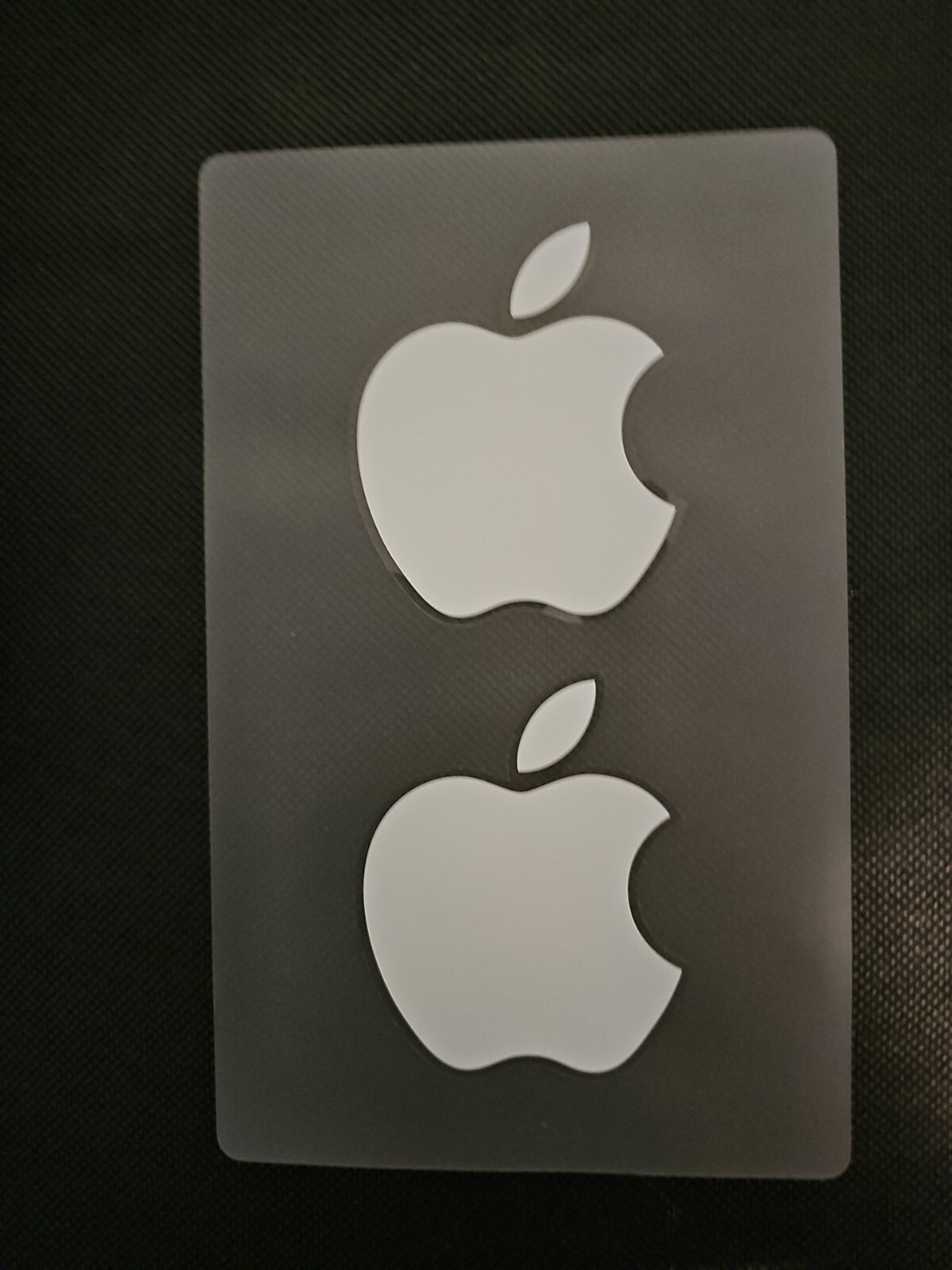Apple Logo Sticker Decal (2” x 2-3/8”) White AUTHENTIC iPod iPhone iPad NEW