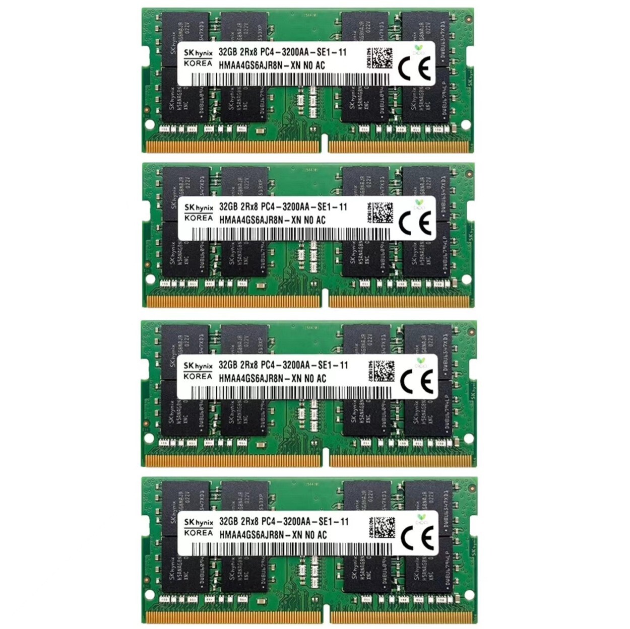 Hynix 128GB 4X32GB DDR4 3200MHz PC4-25600 Laptop SODIMM Memory Ram HMAA4GS6AJR8N