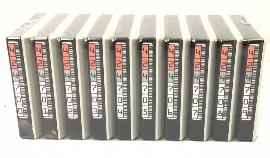 (LOT OF 10) BASF EXTRA DLX ULTRA STABILIZED 3480 MEDIA CARTRIDGES SEALED