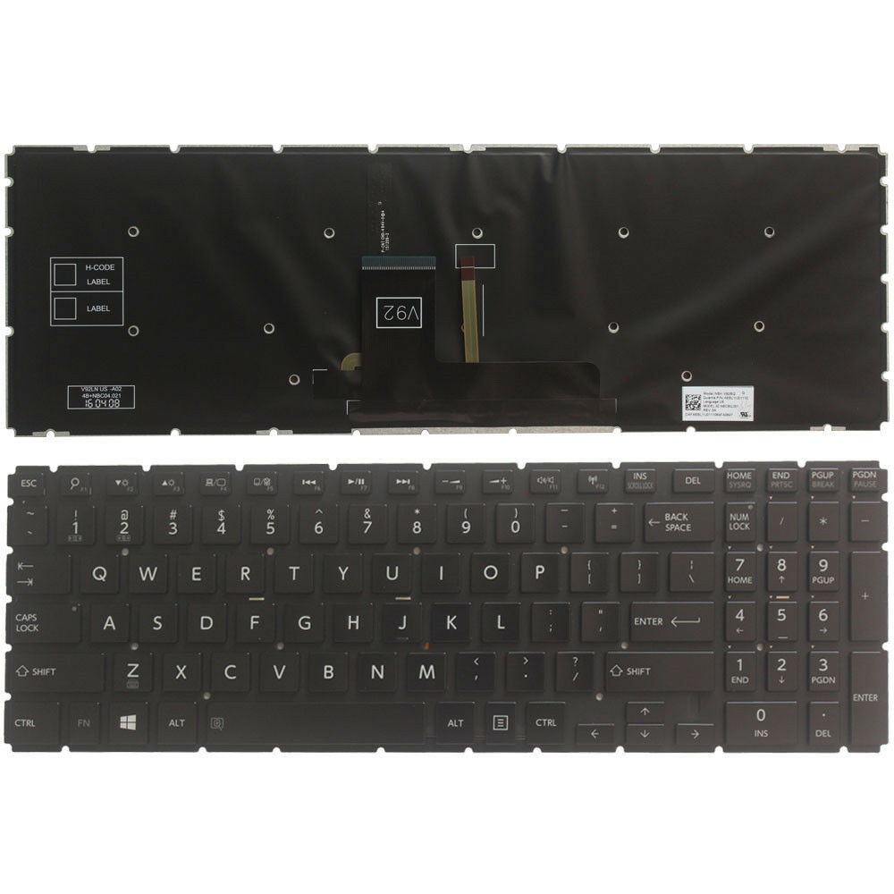 New for Toshiba Satellite L70-C L75-C P50-C P55-C P55W-C Keyboard US Backlit