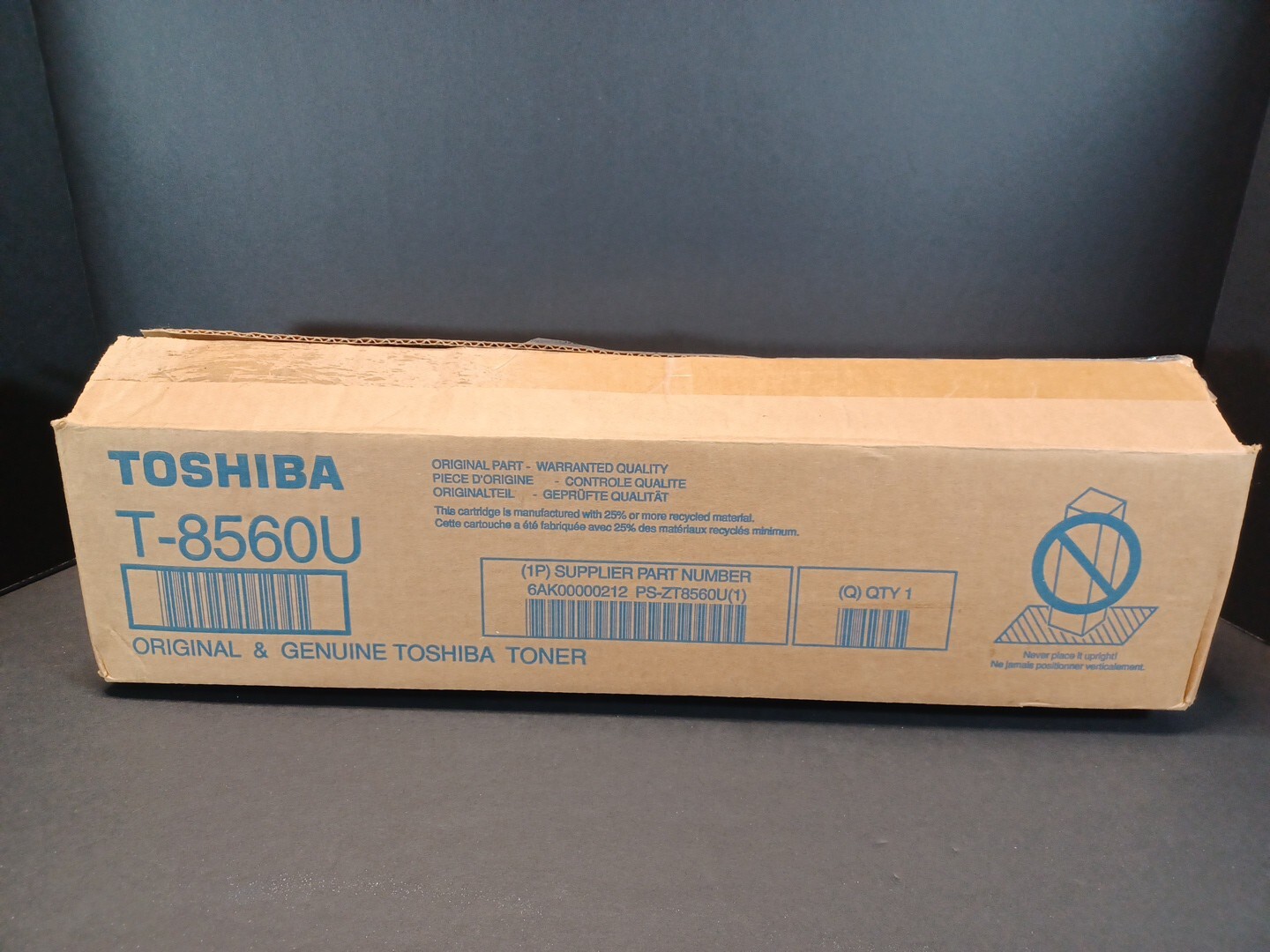 Genuine Toshiba T-8560U e-Studio 556 756 856 Black Toner Cartridge OEM OPEN BOX