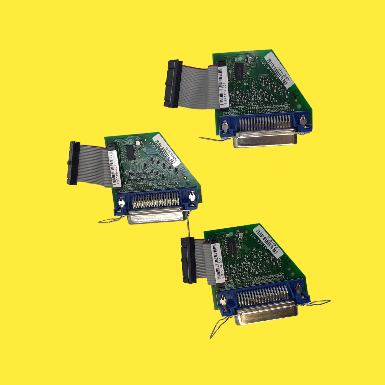 Lot of 3 Intermec PD41 PD42 1-971164-001 1-971064 Parallel Card #9632 z65/297