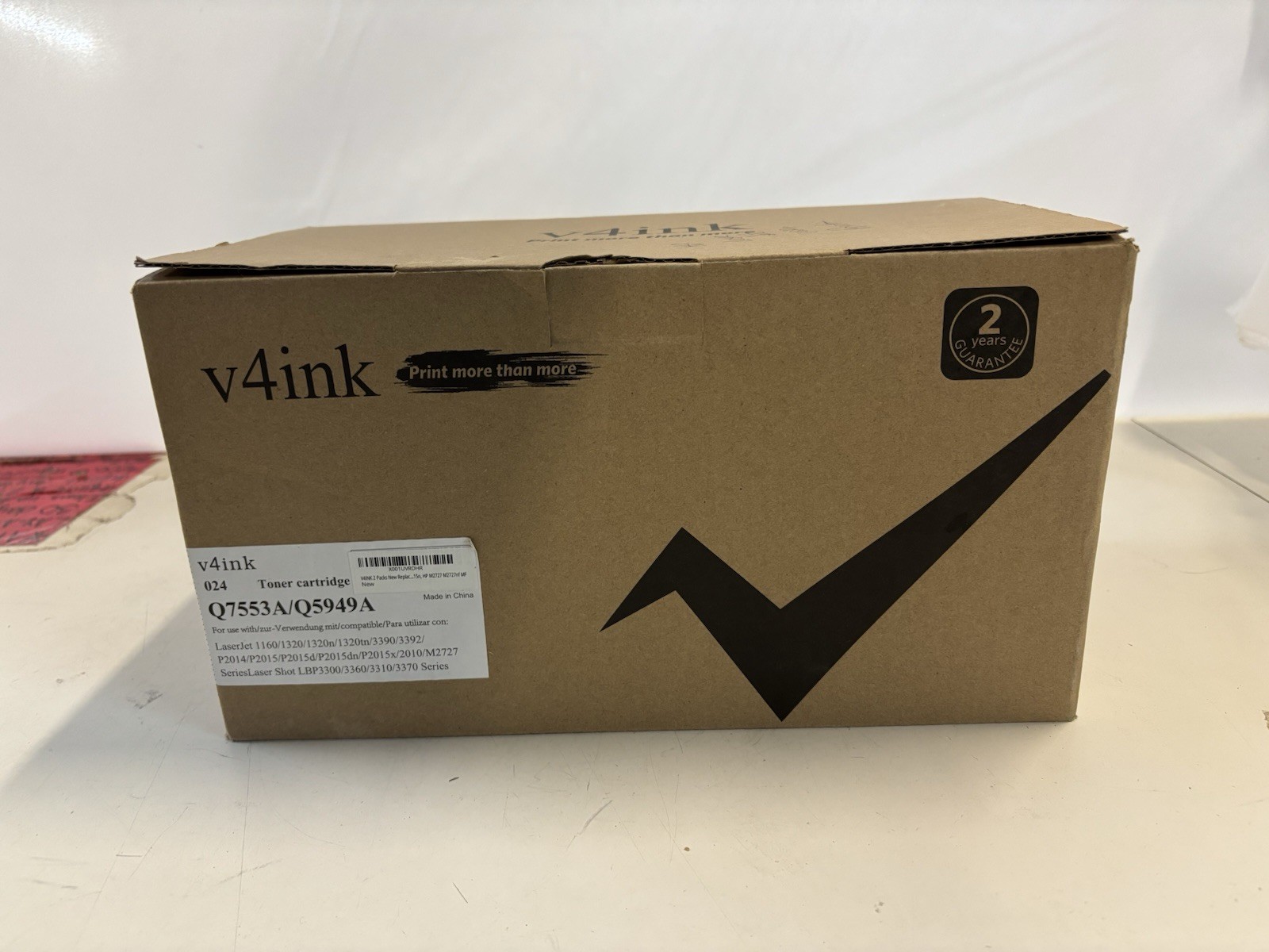 v4ink HP 49X Q5949X Compatible High Yield Black Toner Cartridges - 2 Pack