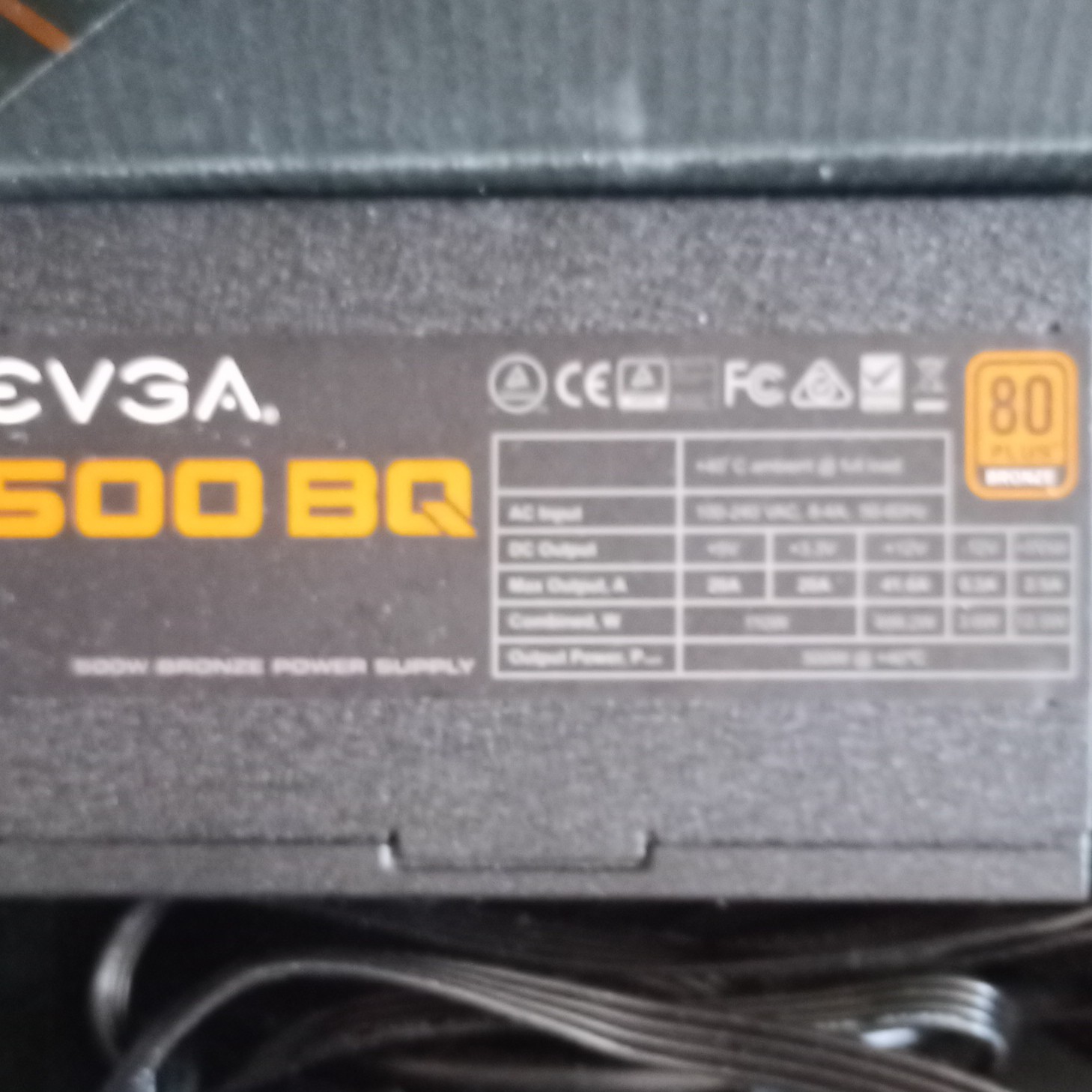EVGA 500BQ 500w 12v
