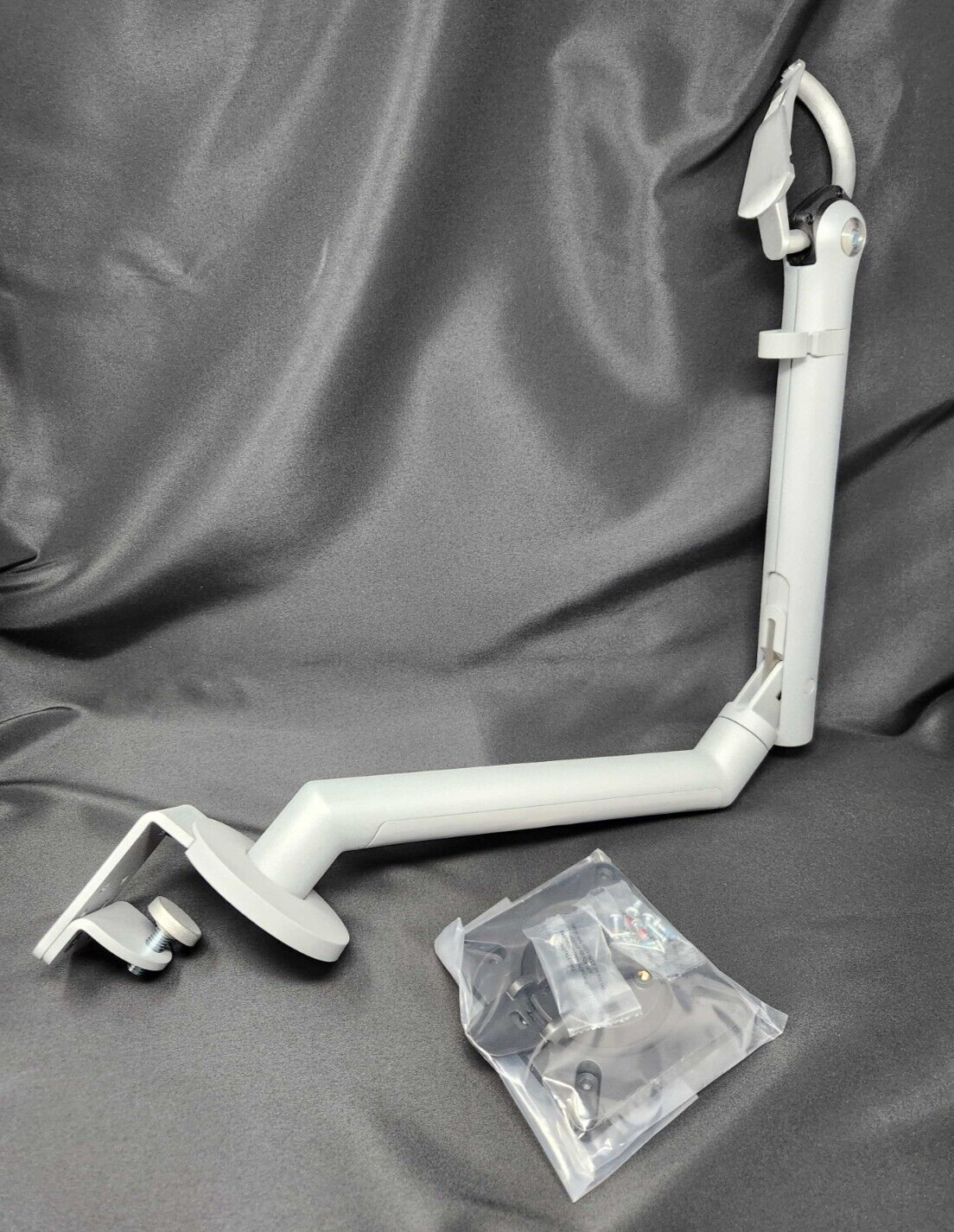 USED HERMAN MILLER CBS FLO MONITOR ARM CLAMP MOUNT SILVER