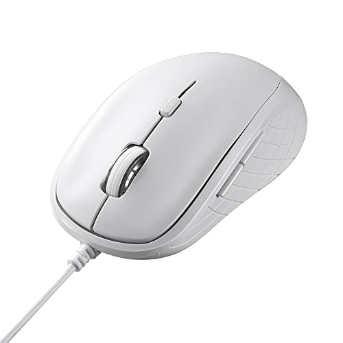 Buffalo USB Wired Mouse 5 Buttons Back/Forward Buttons DPI White BSMBU315WH