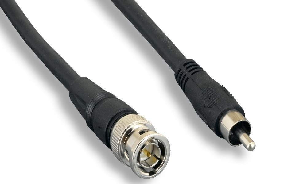 RG59 Video Audio Cable BNC-M RCA-M 25ft