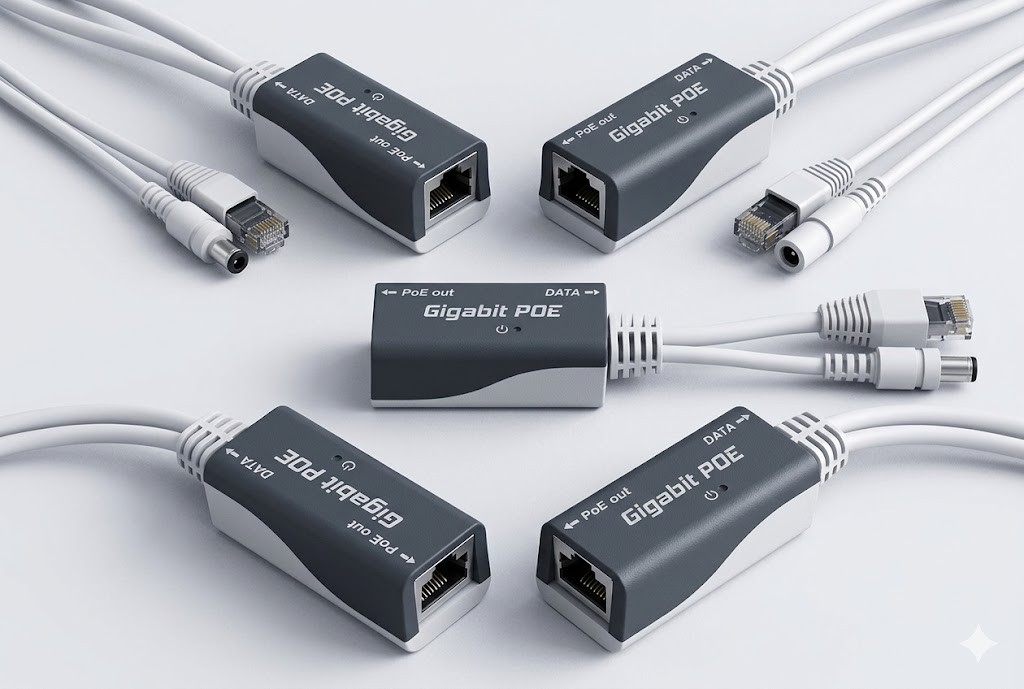 Lot of 5 MikroTik Passive PoE Injectors RGBPOE (QTY: 5)