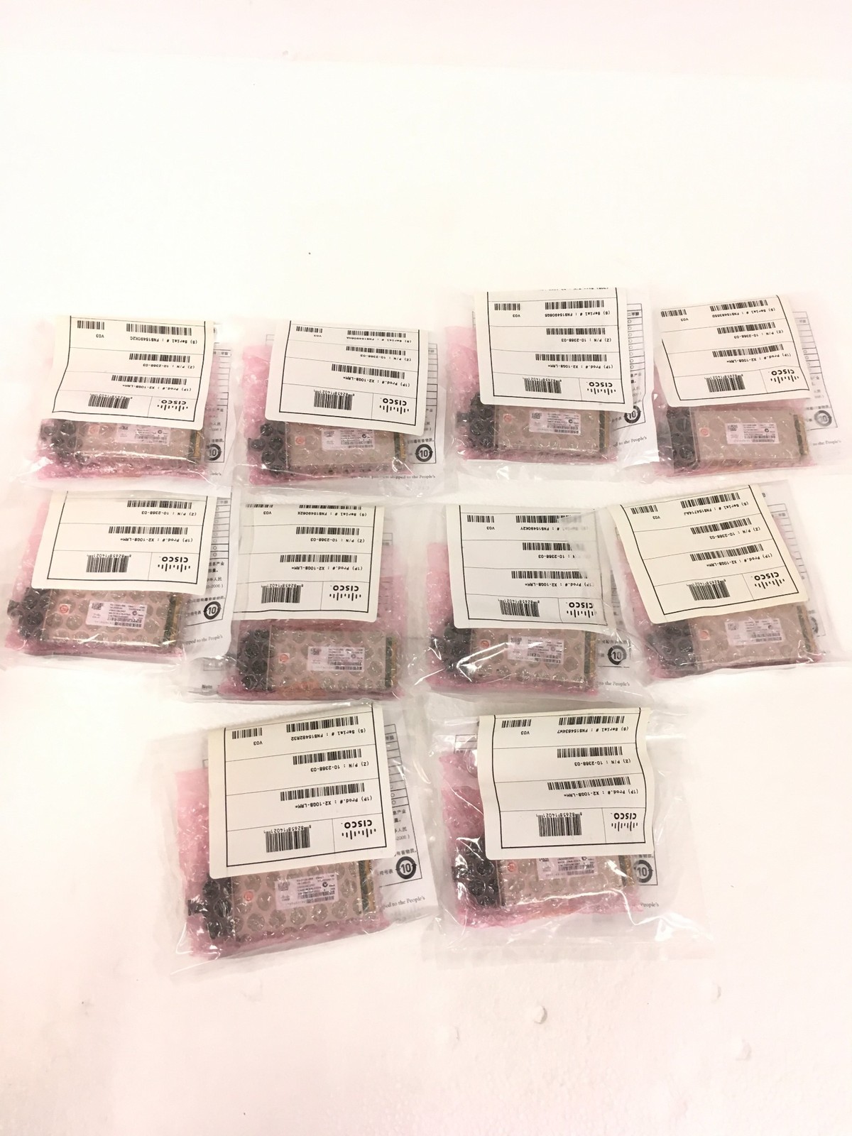 Lot of 20 NEW Cisco X2-10GB-LRM V03 10Gb Fiber Modules 10-2368-03 