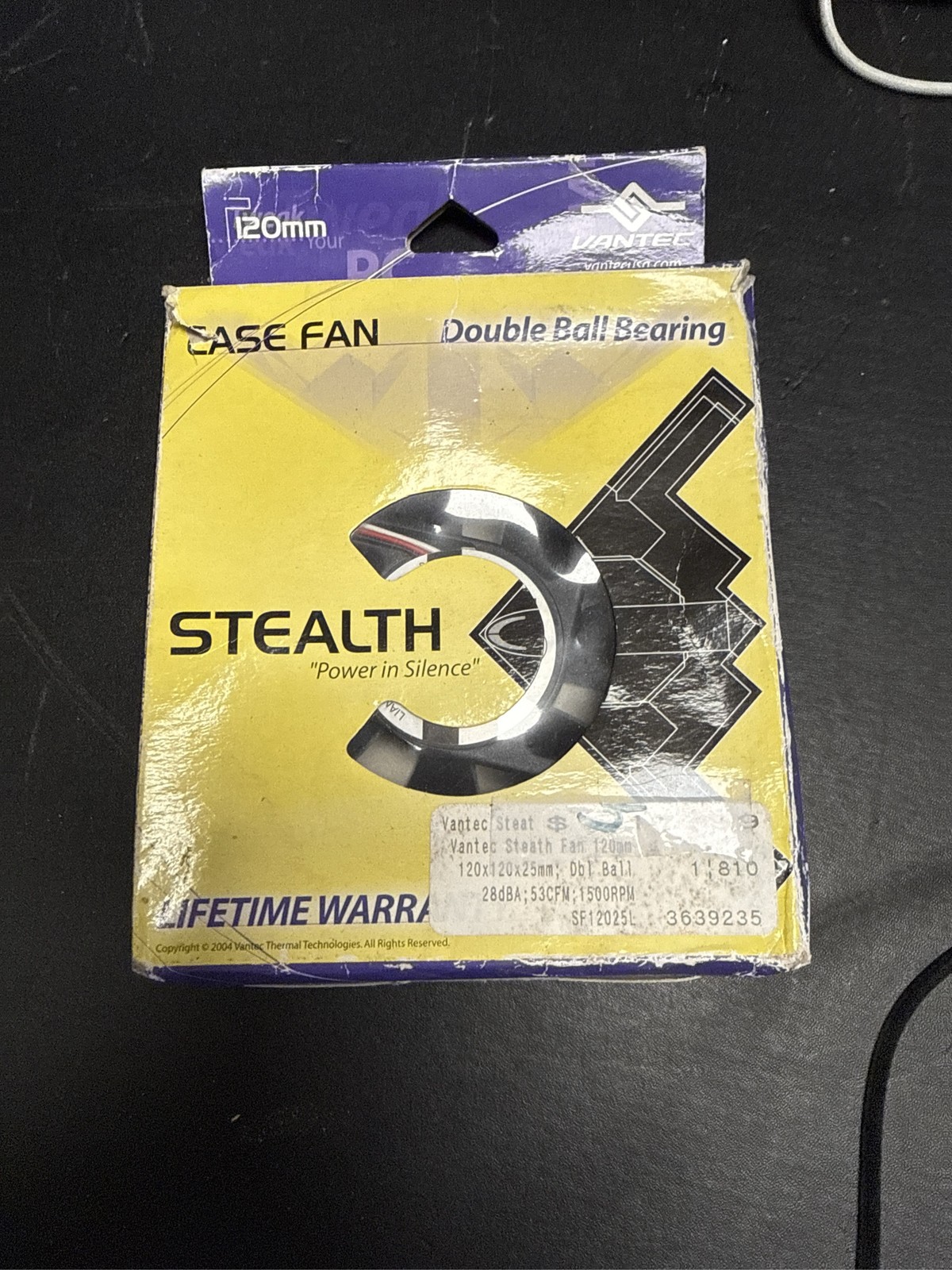 Vantec Stealth 120mm Case Fan SF12025L Double Ball Bearing Silent