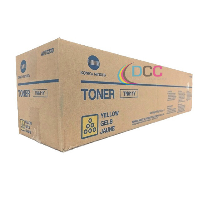 Genuine Konica Minolta TN611Y Toner Cartridge Yellow (A070230) Bizhub C451 C550
