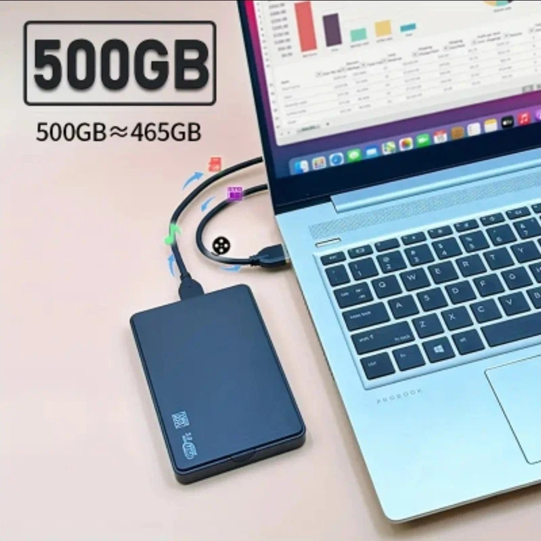 Portable External Hard Drive 500GB USB 
