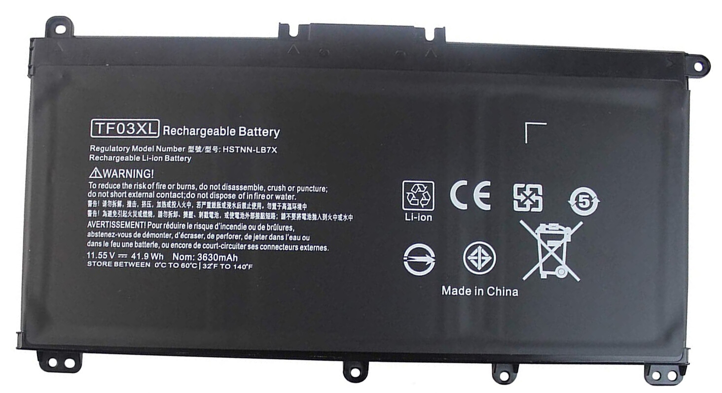 REPLACEMENT TF03XL 920070-855 BATTERY FOR HP PAVILION 14 15 17 11.55V 41.9WH