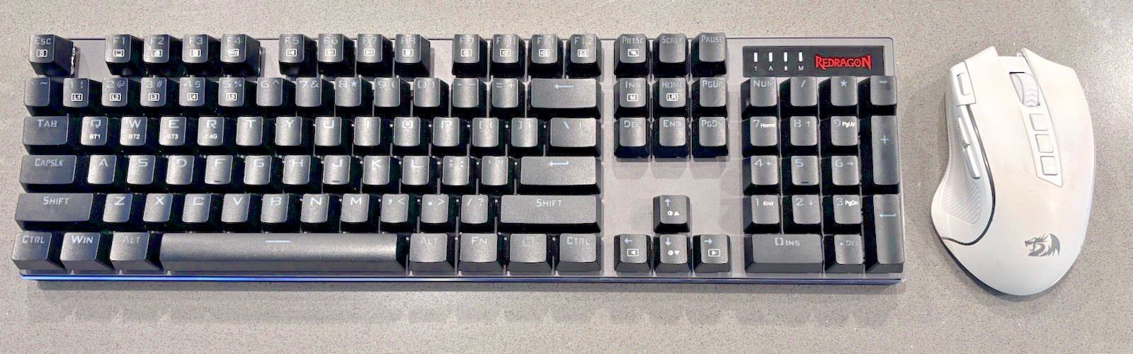 Redragon K556 RGB Pro Wired, Wireless Mechanical Gaming Keyboard W/ Mouse M612W