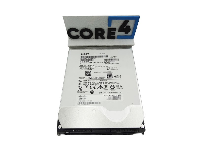 CISCO UCS-HD12T7KL4KN 12TB 12G SAS 7.2K LFF