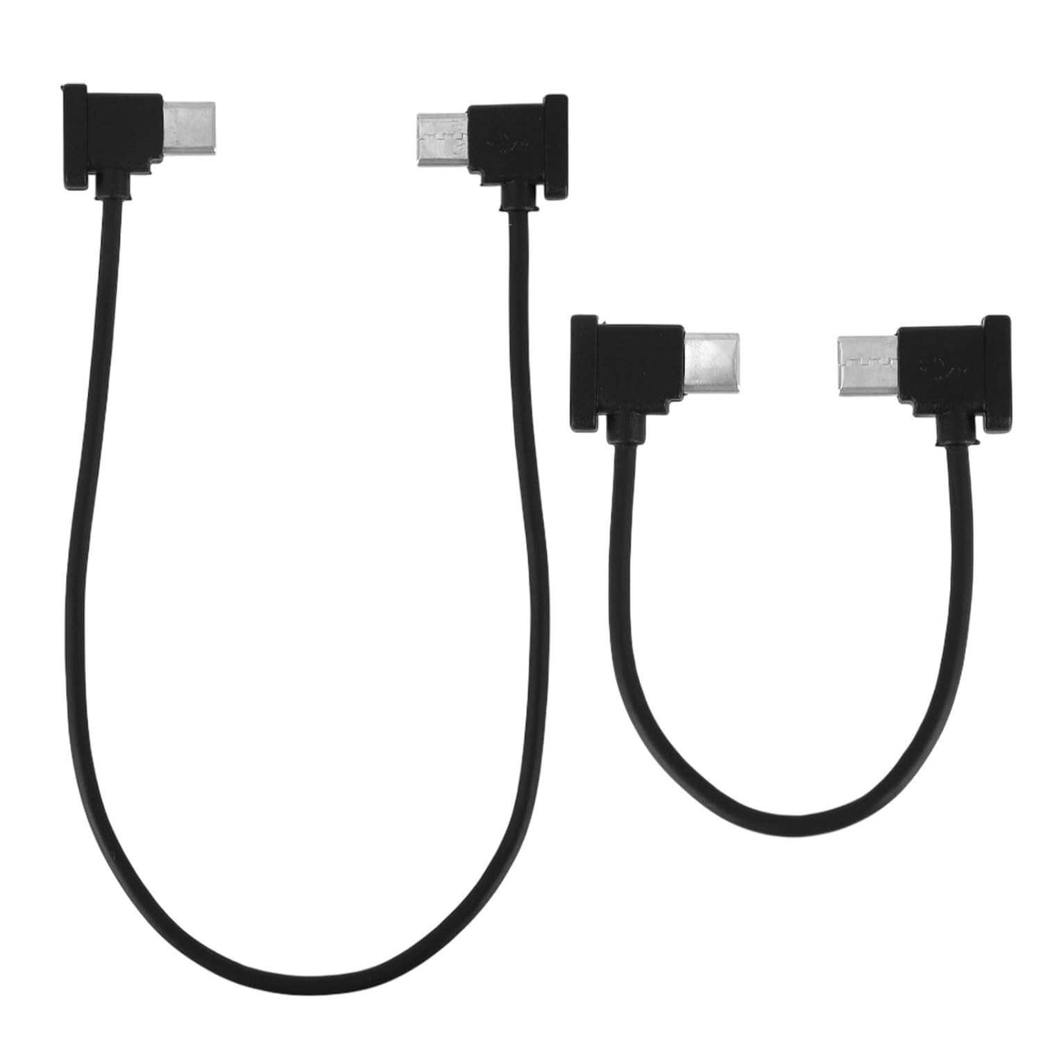 2Pcs USB-C to USB-C Data Cables for RC-N1/N2/N3 Remote Controller (Black)