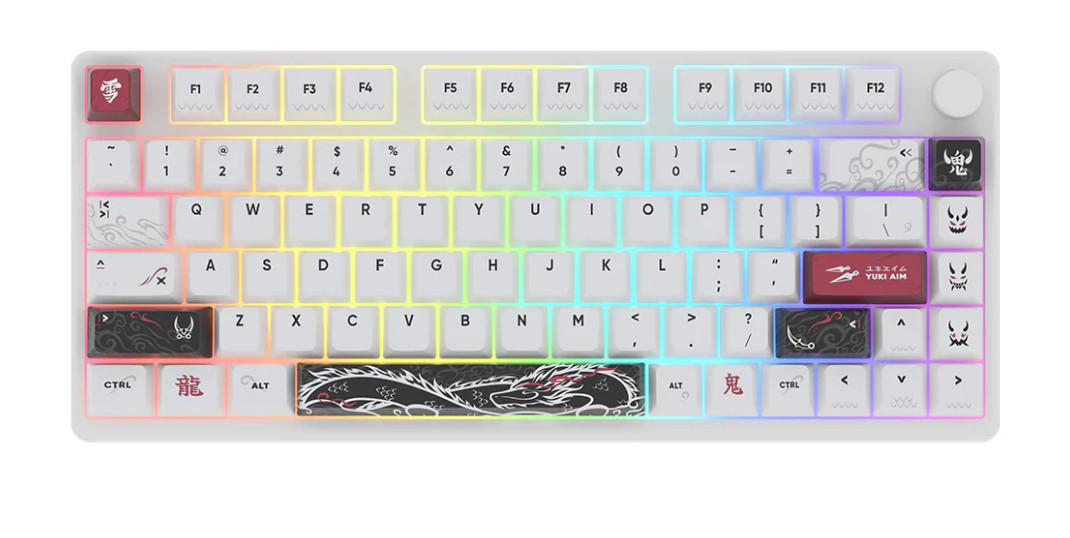 Yuki Aim x Arbiter Studio Gaming Keyboard Oni Dragon 2.0 75% HE US Layout