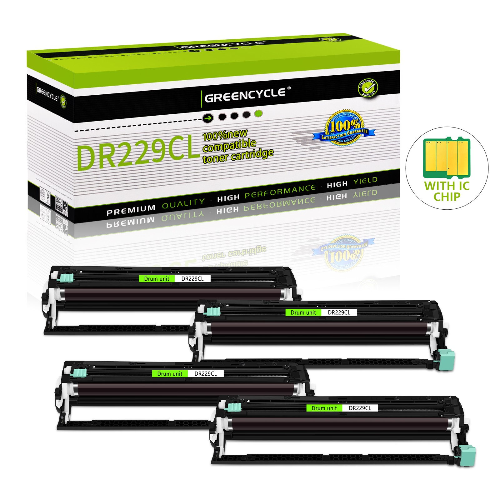 4× DR229CL DR-720 Drum for Brother MFC-8520DN 8810DW 8910DW 8950DW 8950DWT