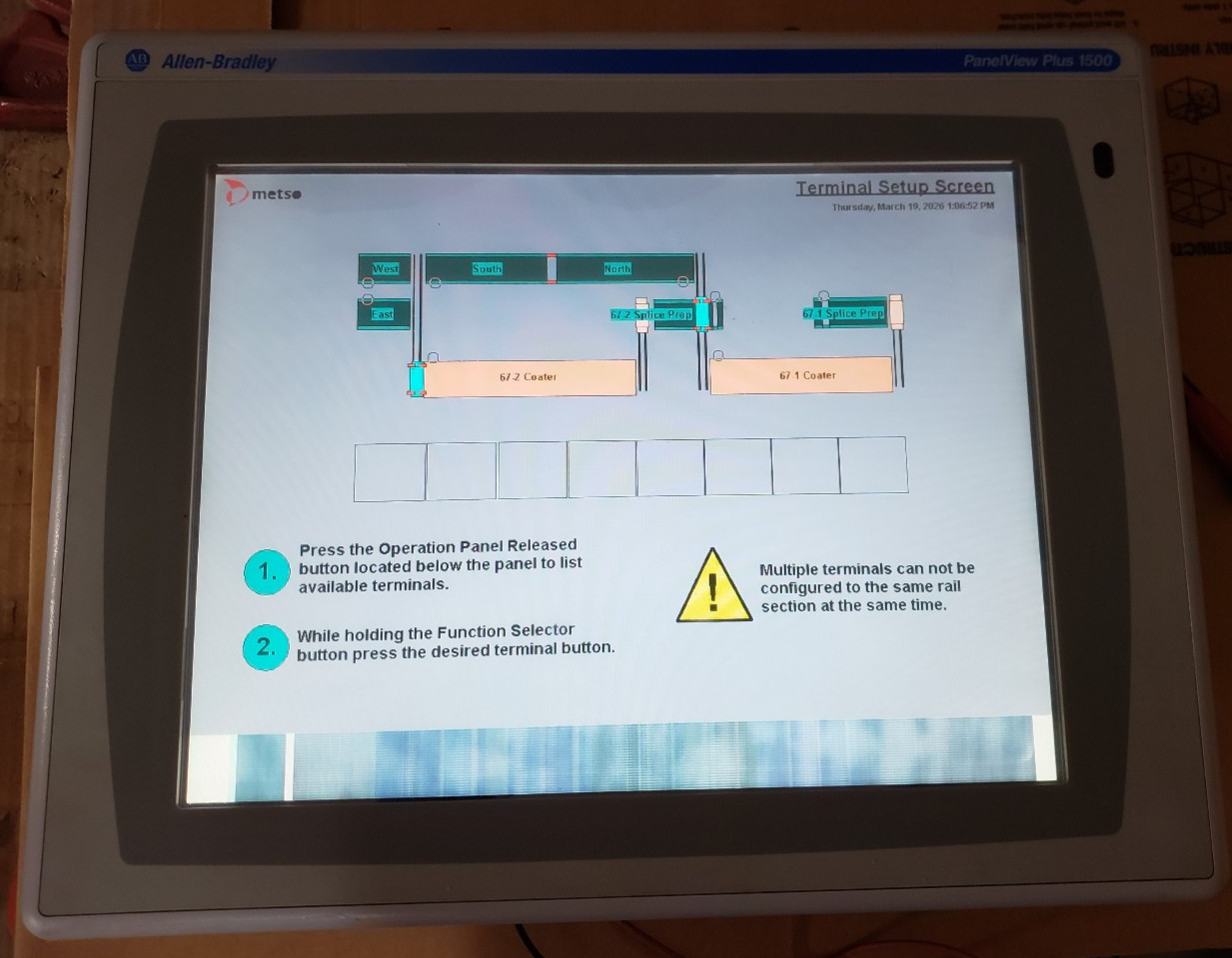 Allen Bradley 2711P-T15C4B2 /A Panelview Plus 1500 Touchscreen lines used #2 CSQ