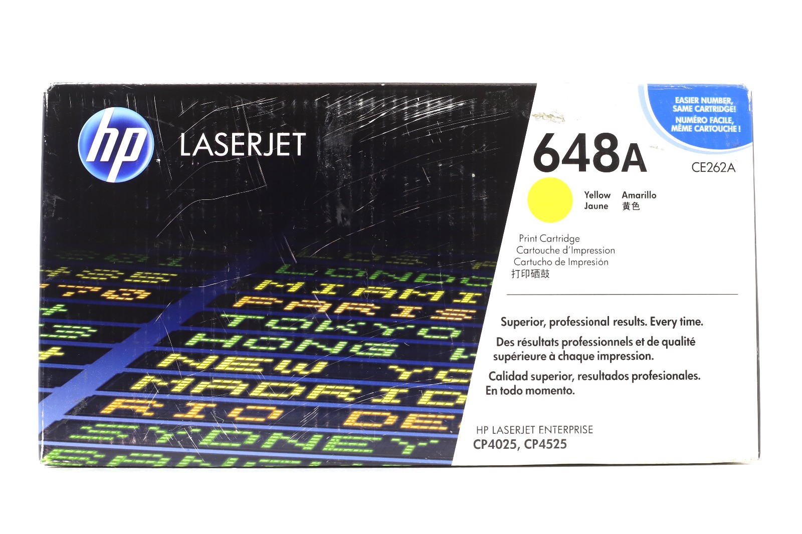 HP 648A Yellow Jaune LaserJet Toner Cartridge P/N: CE262A Brand New