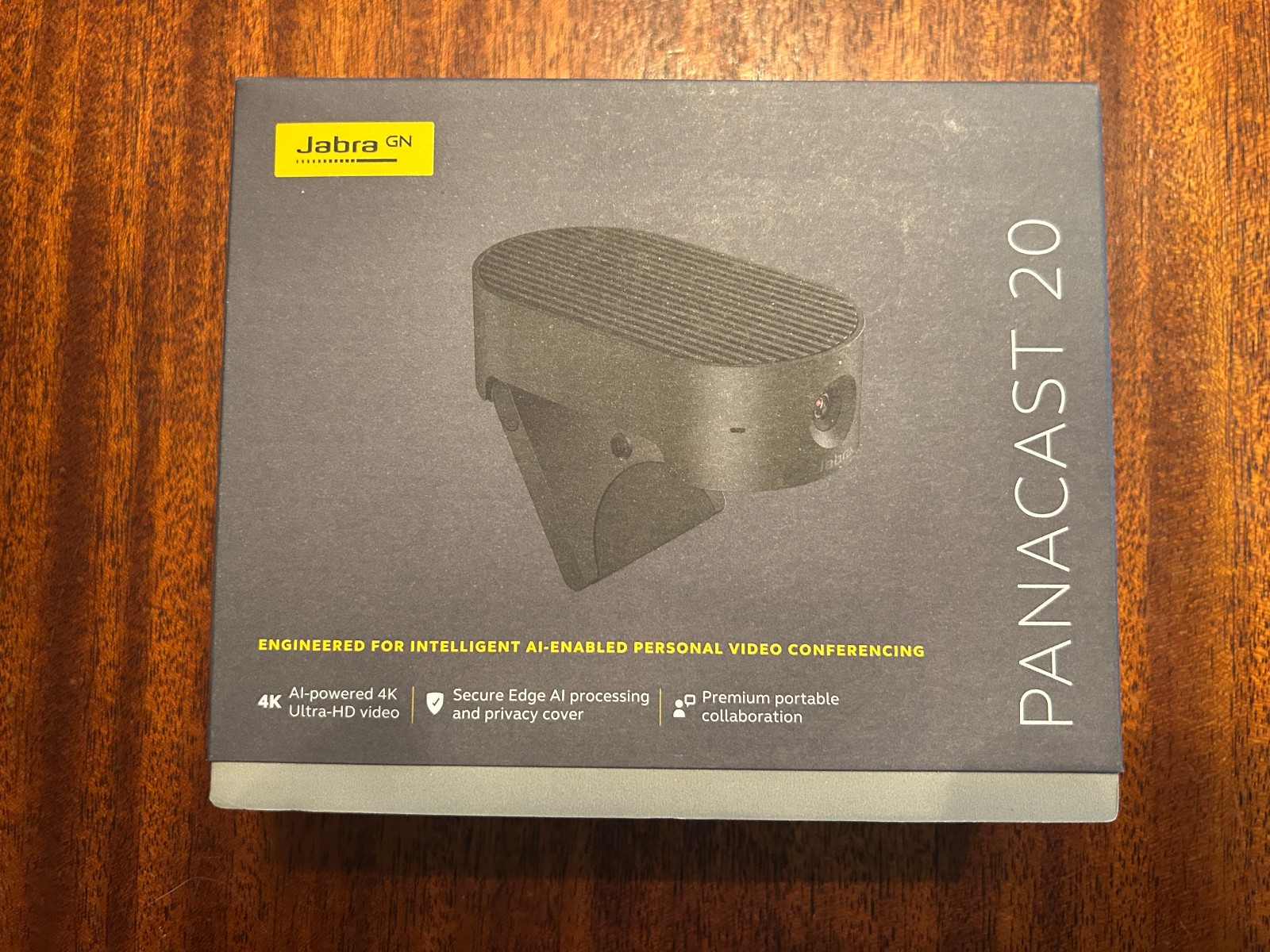 Jabra PanaCast 20 AI-Enabled 4K Web Cam - Black - BRAND NEW