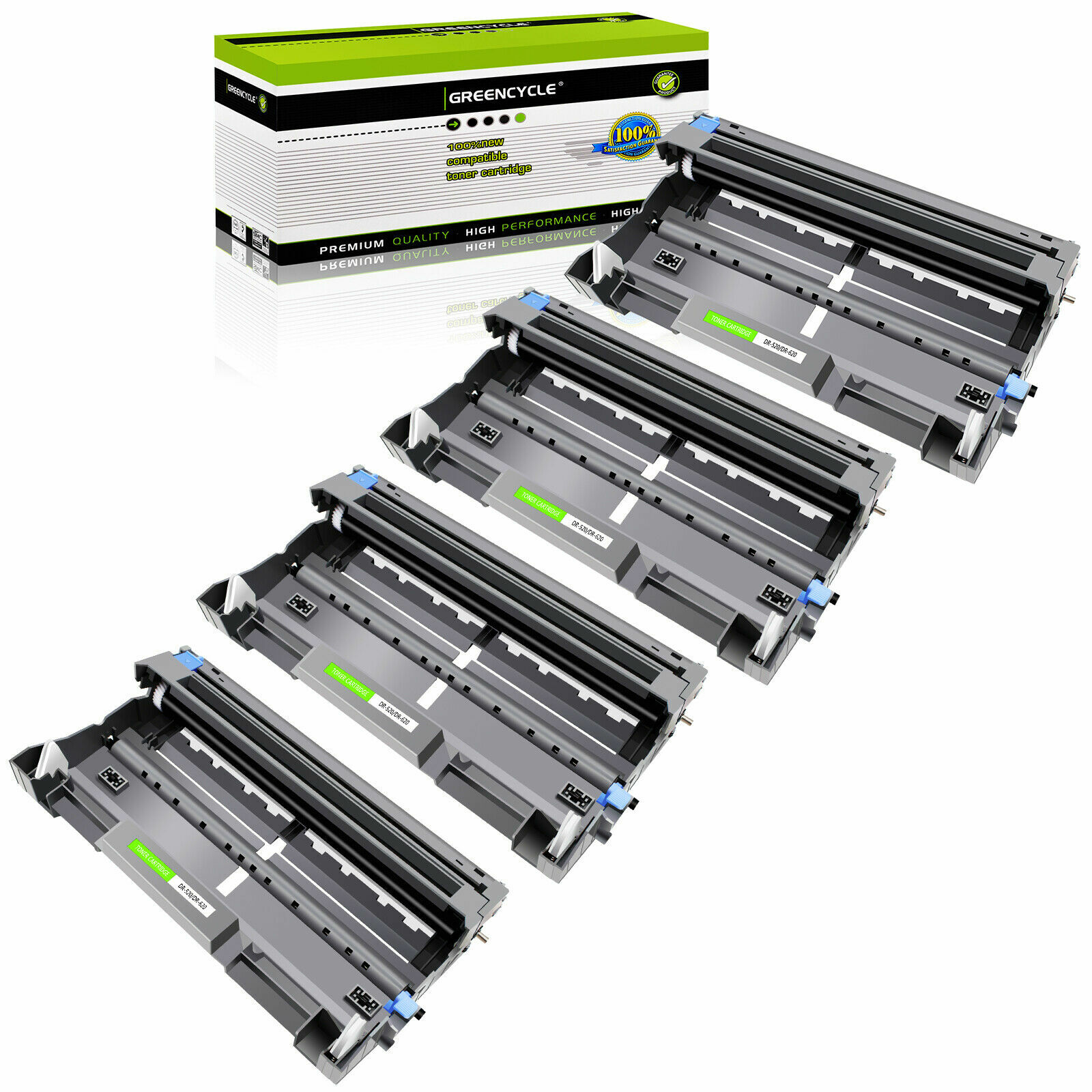 4 Pack DR620 Drum Unit Compatible with Brother HL-5350DN DCP-8080DN MFC-8890DW