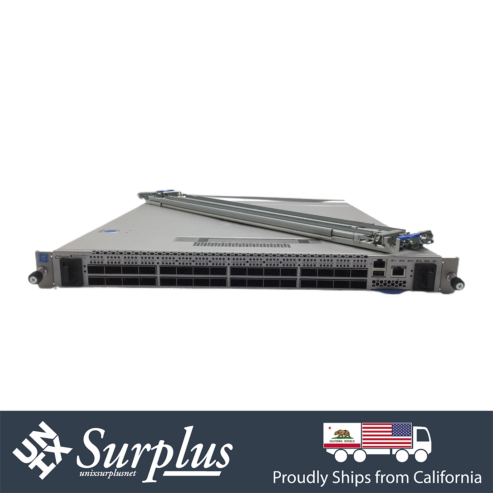NOB 32 Port 100GbE QSFP28 QCT Quanta Mesh T7032-IX1 Tomahawk Chip F2B Switch