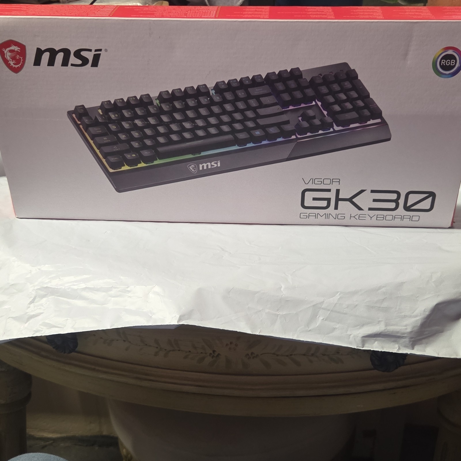 MSI Vigor GK30 RGB Mechanical Gaming Keyboard - NEW