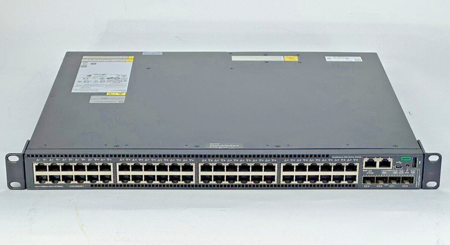 HPE 5130 FlexNetwork 48x 1GE 48G 4x SFP+ 1-Slot HI 4x 10GbE No PSU No Fans L3