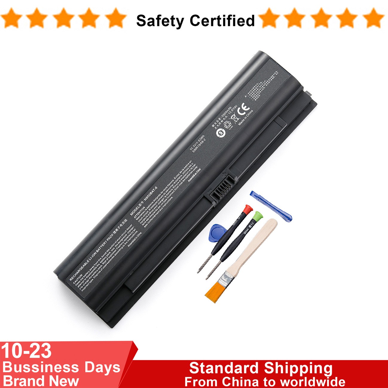 N950BAT-6 Battery For CLEVO P960RD N957TP6 N950KP6 N950TP6 XMG Apex 15 KP3 TX7