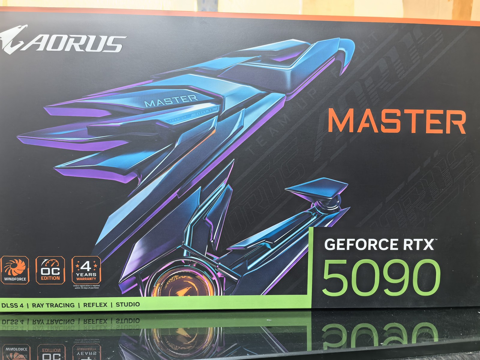 Gigabyte R T X 5090 AORUS MASTER GPU With PCB With Box No Core No VRAM Black
