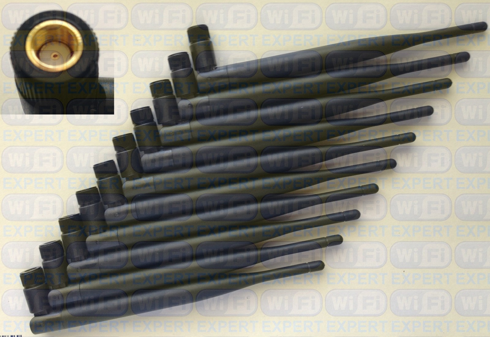 10 x New Dual Band 2.4 5.8Ghz 6dBi RP-SMA High Gain Antenna Router WiFi Wireless