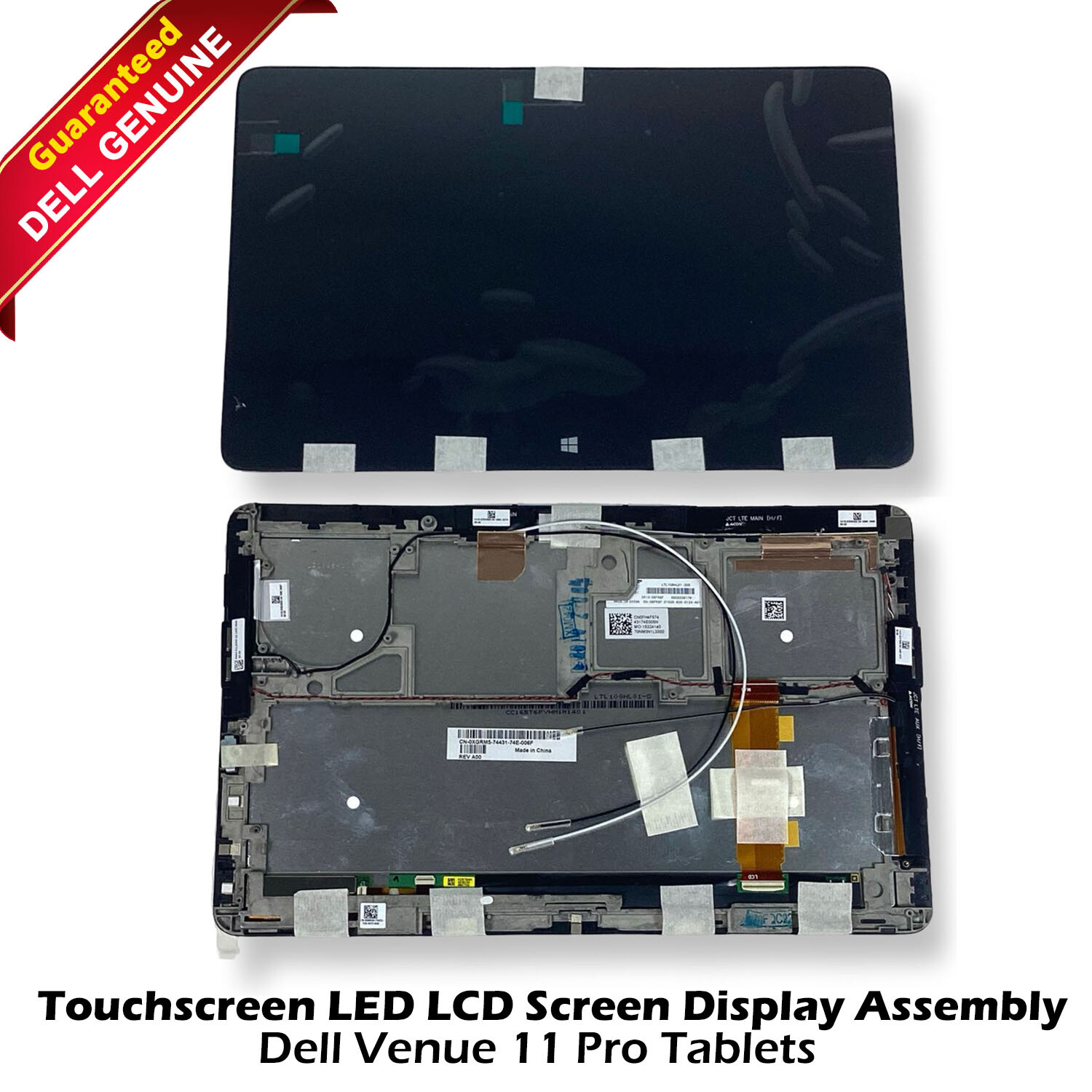 New Dell Venue 11 Pro 7130 7139 10.8" TouchDigitizer LCD Screen XGRM5 LTL108HL01