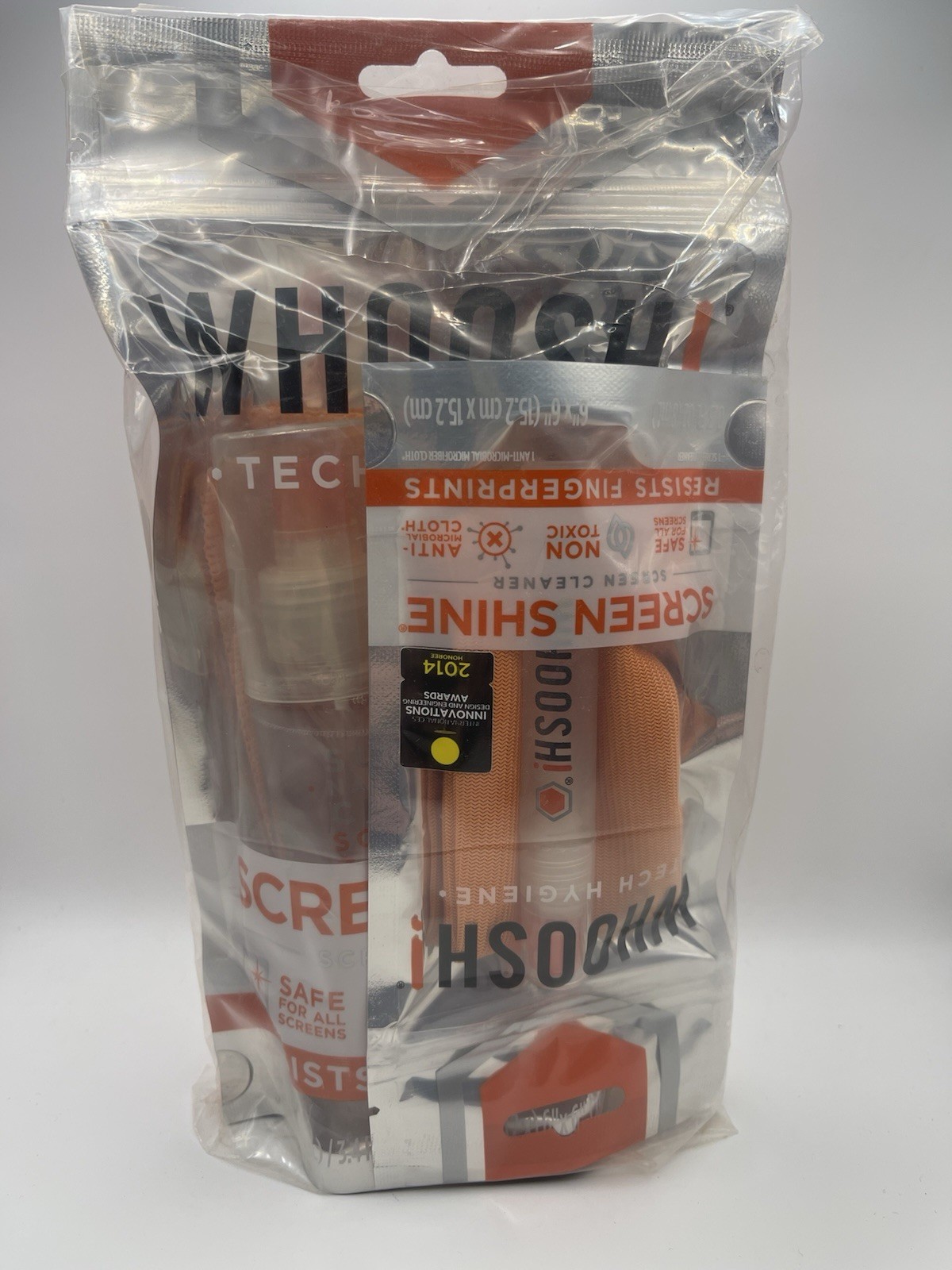 Whoosh Screen Shine Screen Cleaner + Cloth Resists Fingerprints Kit