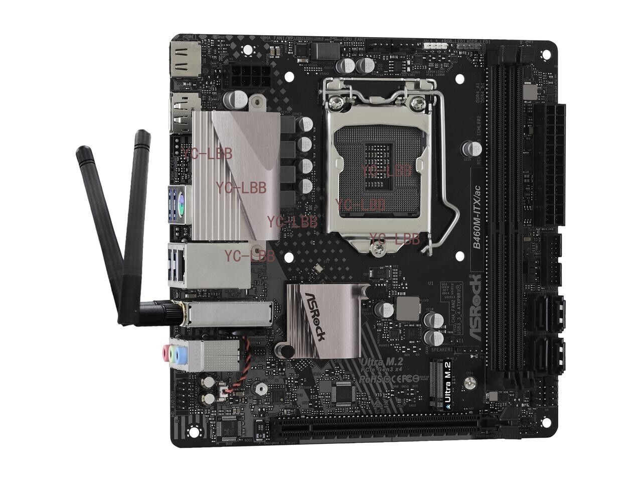 ASRock B460M-ITX/AC LGA 1200 Intel B460 SATA 6Gb/s Mini ITX Intel Motherboard