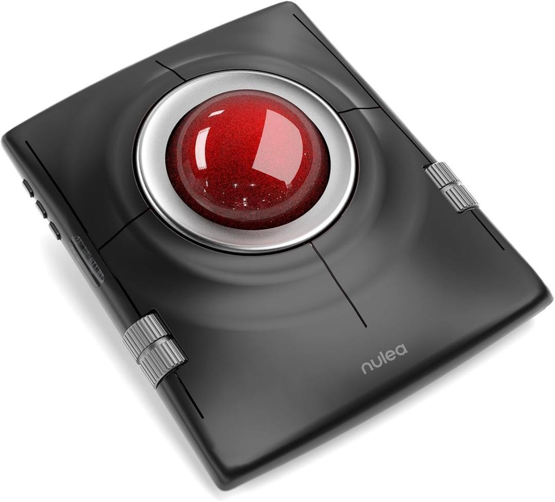 Nulea M512 Wireless Trackball Mouse, Ergonomic, Multi-Device, Bluetooth & 2.4GHz