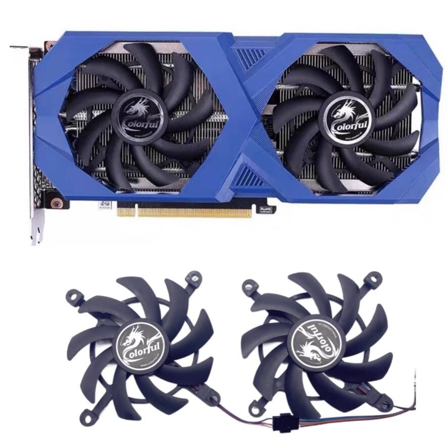 For COLORFUL RTX3060 3060ti iCafe Esports Racing Graphics Card Cooling Fan