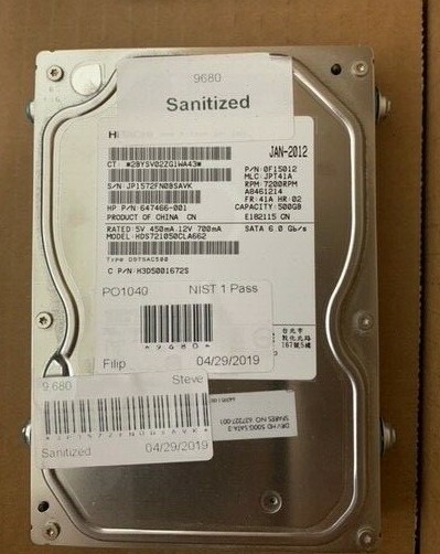 Hitachi Deskstar 7K1000.C HDS721050CLA662 500GB,Internal,7200RPM,3.5"...