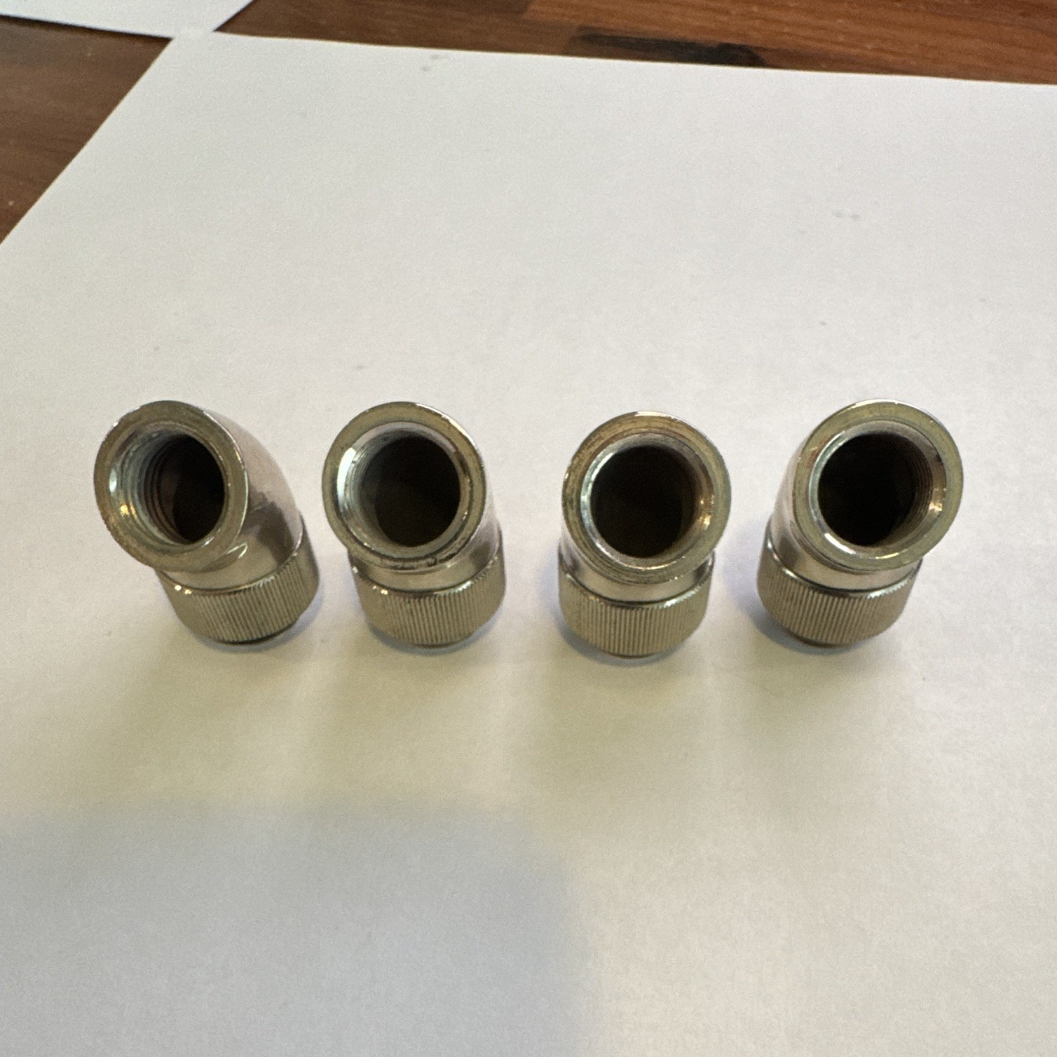 EKWB EK-AF Classic G1/4” 45 degree Angled Fitting, Nickel (4 count)