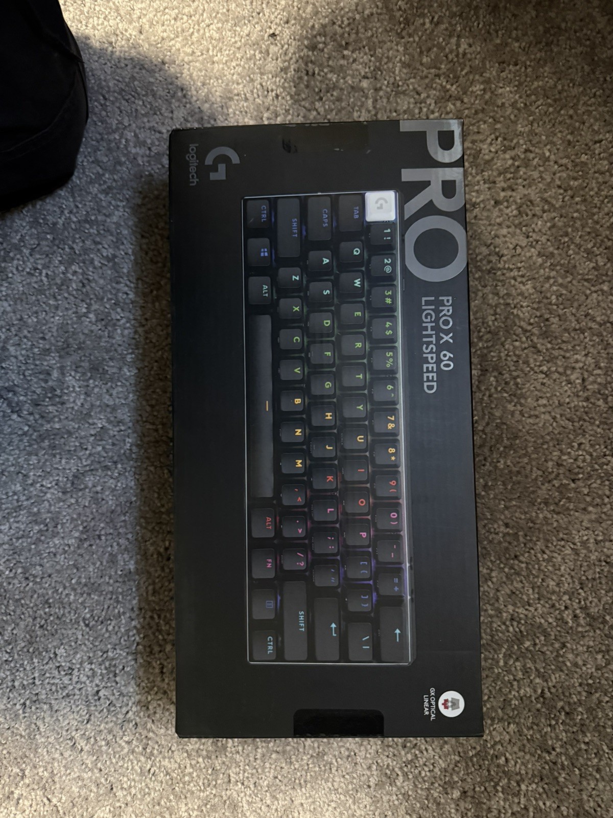 Logitech G PRO X 60 Lightspeed Wireless Gaming Keyboard Linear Switches Black