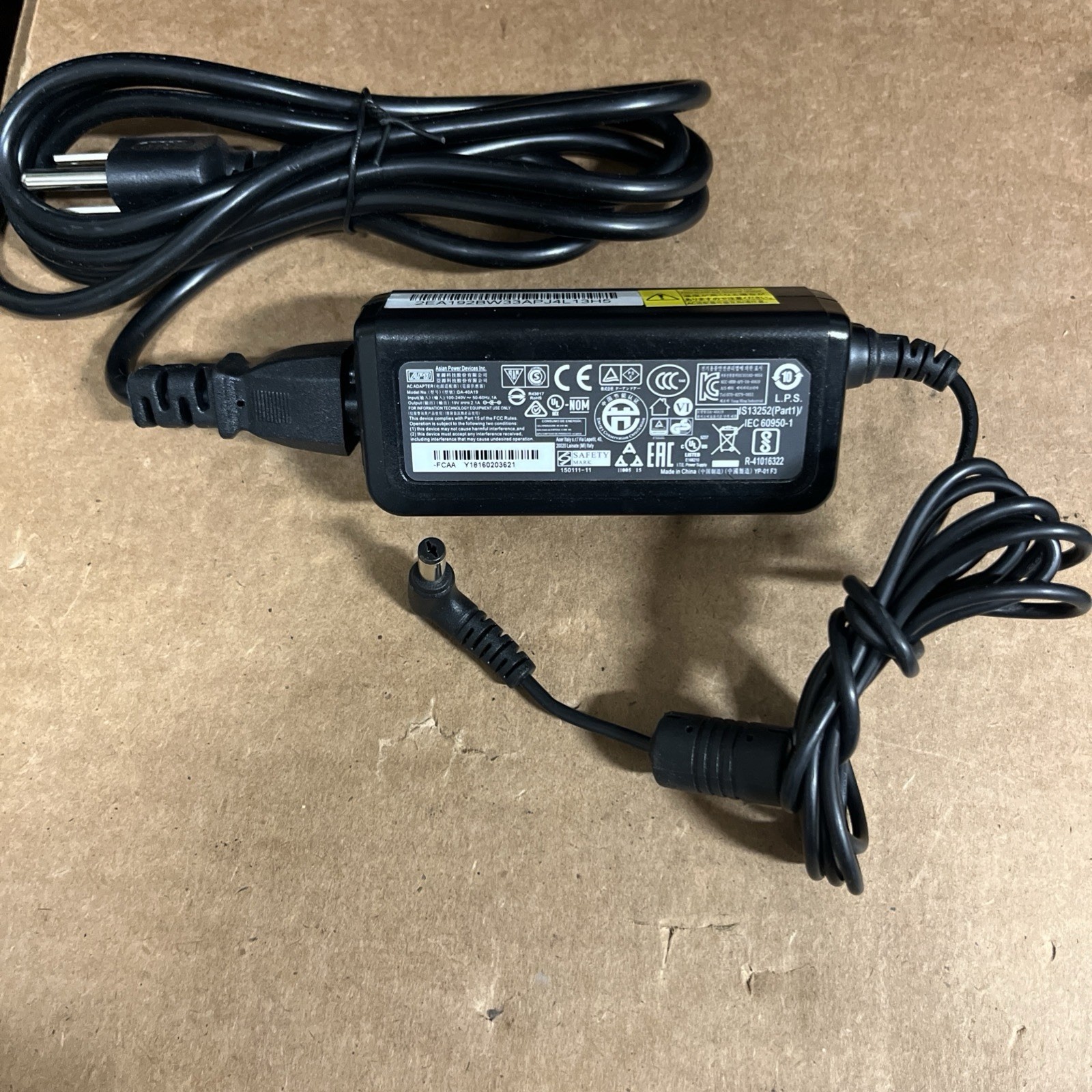 OEM Genuine Original ADP DA-40A19 ACER Monitor AC Adapter Power Supply 19V 2.1A