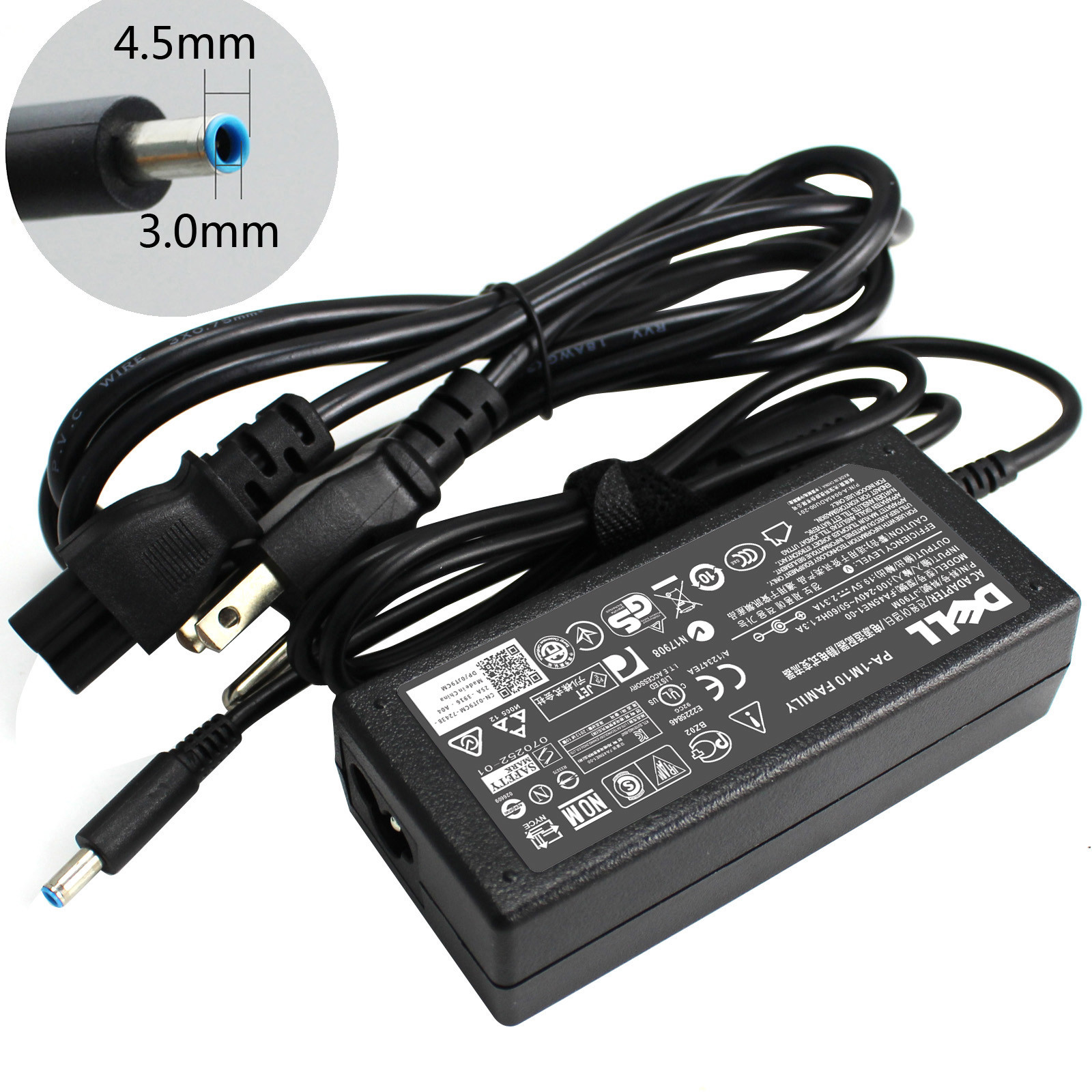 Genuine AC Adapter Latitude 12 13 14 7350 7202 3379 Vostro 3458 3459 5459 3358