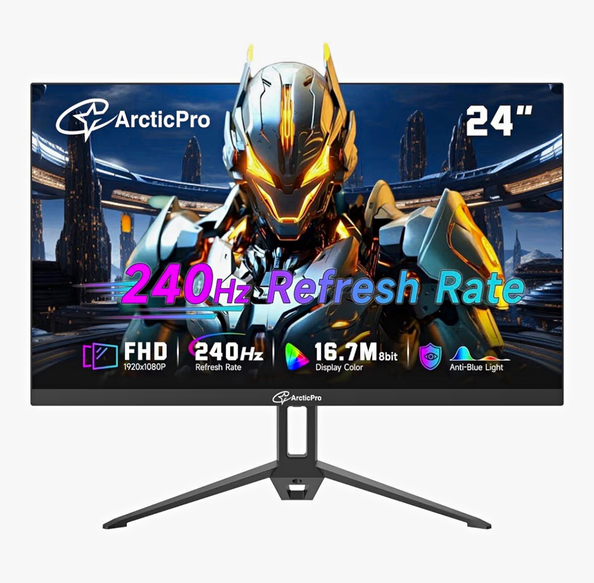 ArcticPro 24in FHD 1920x1080 240Hz 1ms 250nits HDMI Anti-Blue Black